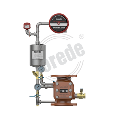 Äärik märja häire kontrollklapp tsingitud toruga